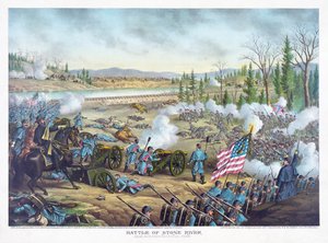 Battle of Stones River, pub. Kurz & Allison, 1891 by American School